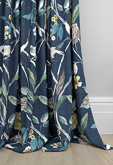 Abigail, Navy - Made to Measure Curtains